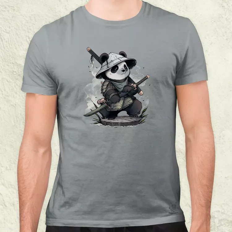 Chibi panda szamuráj v3 férfi póló