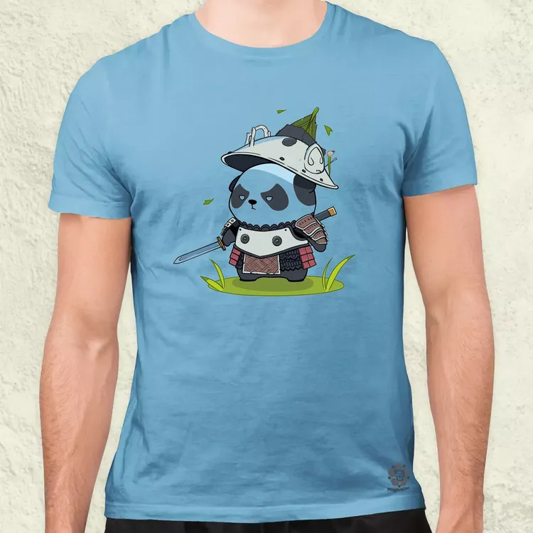 Chibi panda szamuráj v5 férfi póló