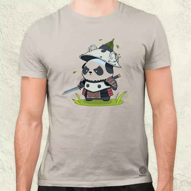 Chibi panda szamuráj v5 férfi póló