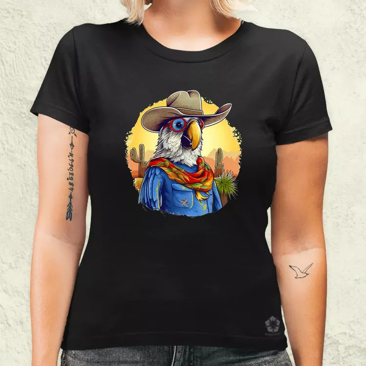 Cowboy papagáj v1 női póló