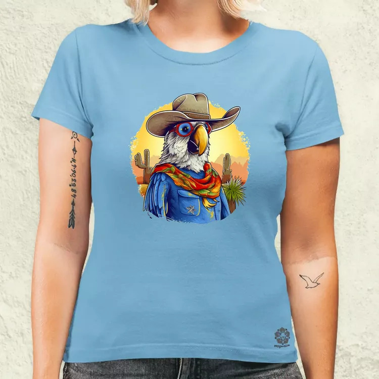 Cowboy papagáj v1 női póló