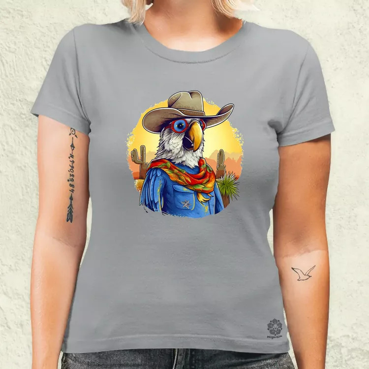 Cowboy papagáj v1 női póló
