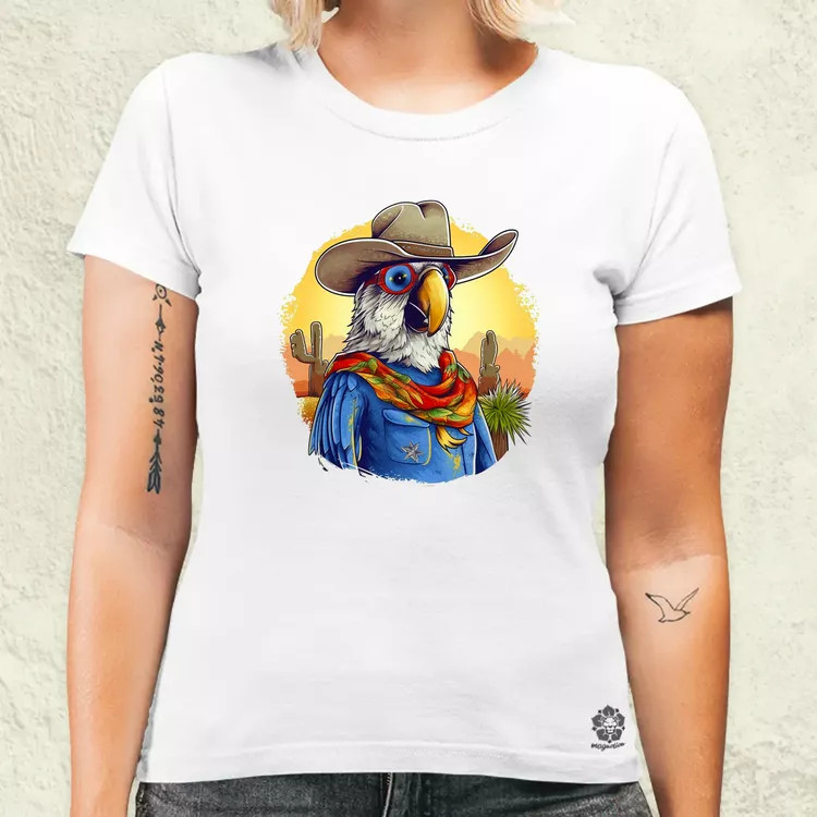 Cowboy papagáj v1 női póló