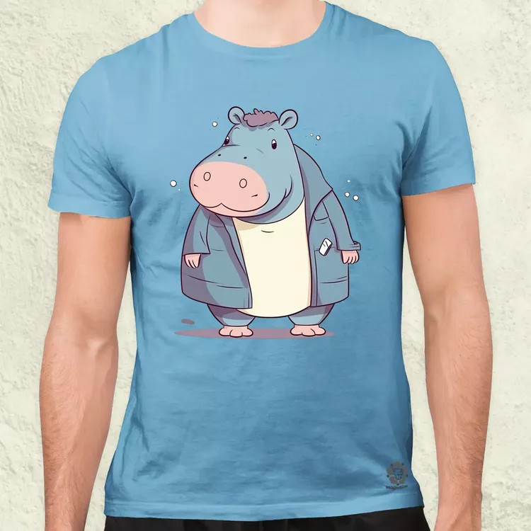 Cuki hippo v1 férfi póló