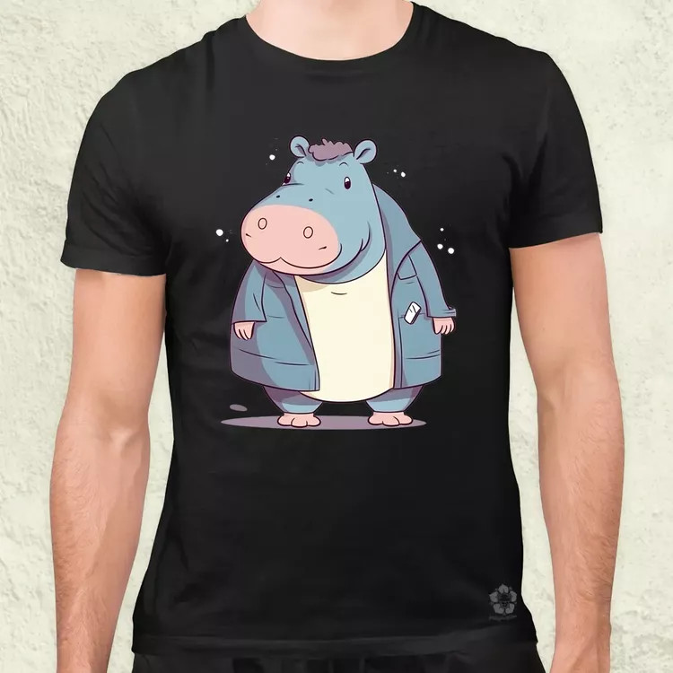 Cuki hippo v1 férfi póló