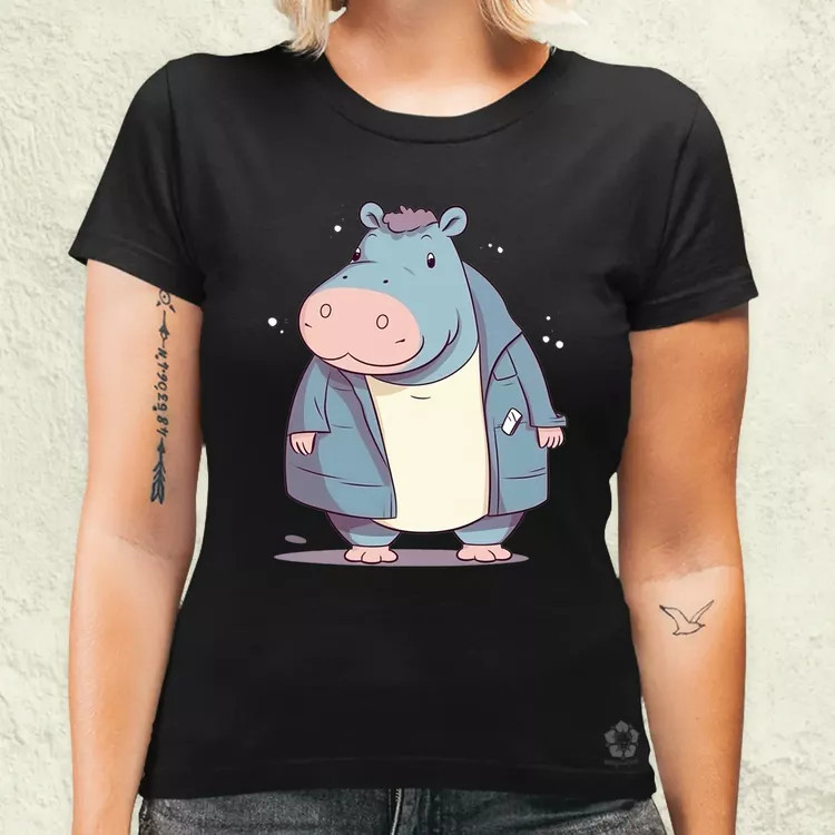 Cuki hippo v1 női póló