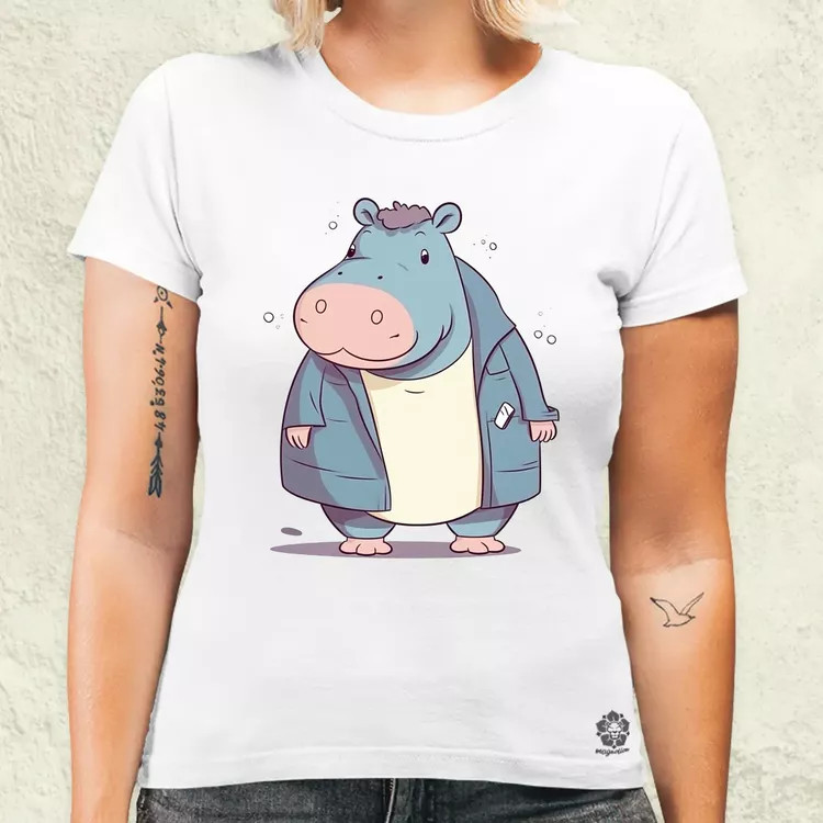 Cuki hippo v1 női póló