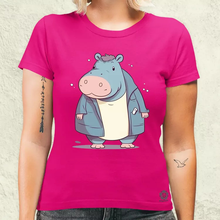 Cuki hippo v1 női póló