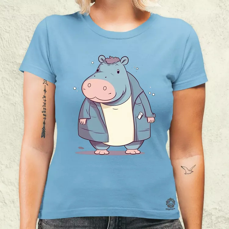 Cuki hippo v1 női póló