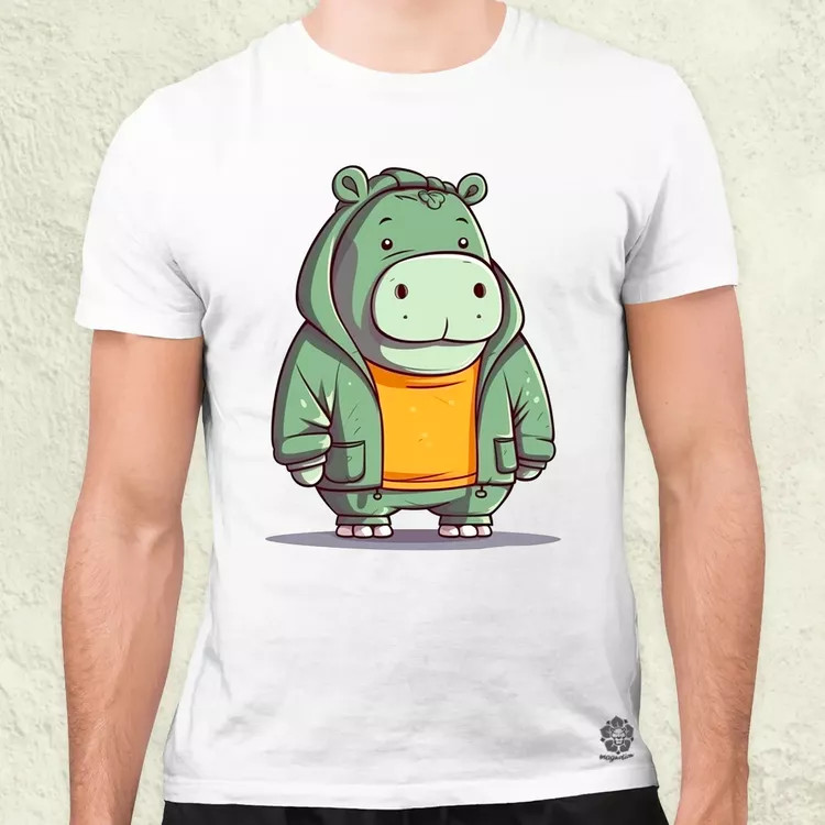 Cuki hippo v3 férfi póló
