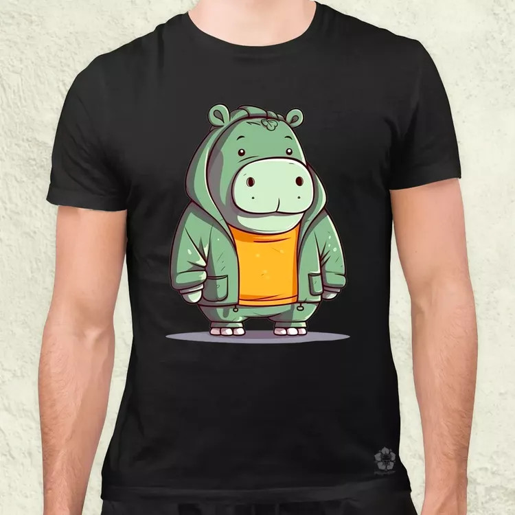 Cuki hippo v3 férfi póló