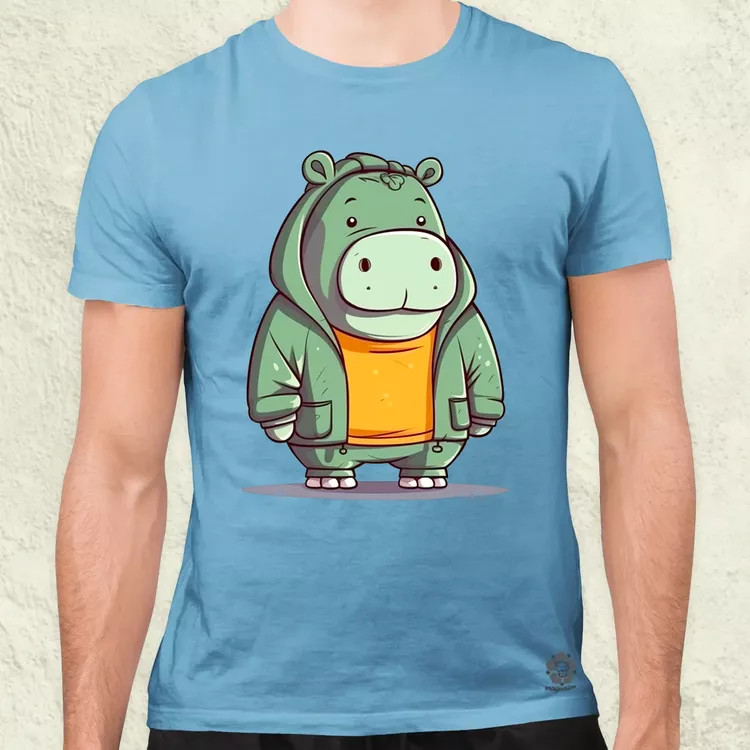 Cuki hippo v3 férfi póló