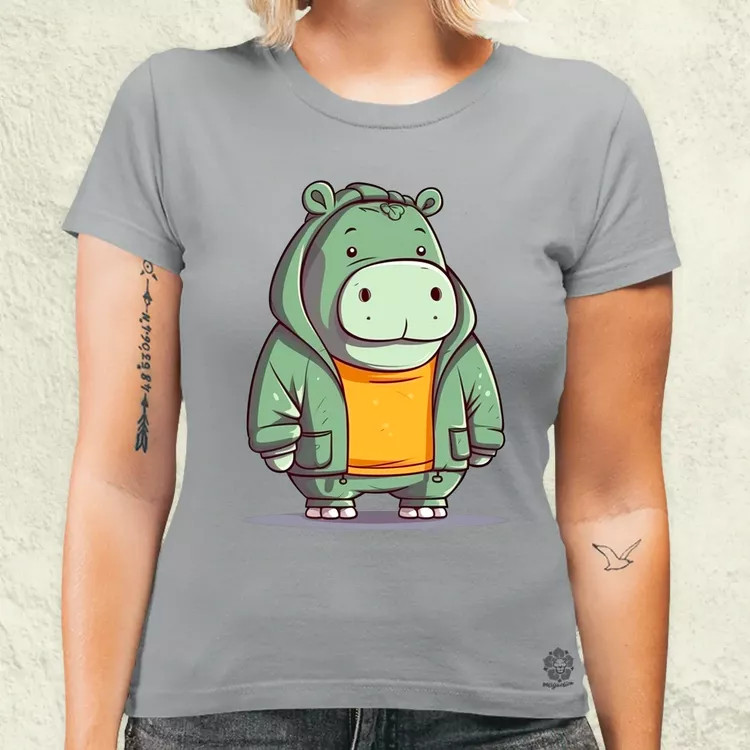 Cuki hippo v3 női póló