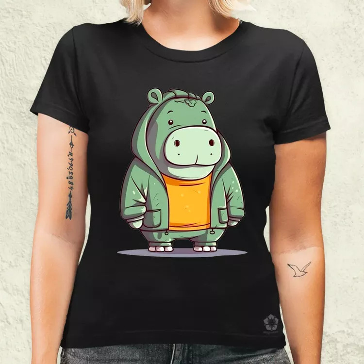 Cuki hippo v3 női póló