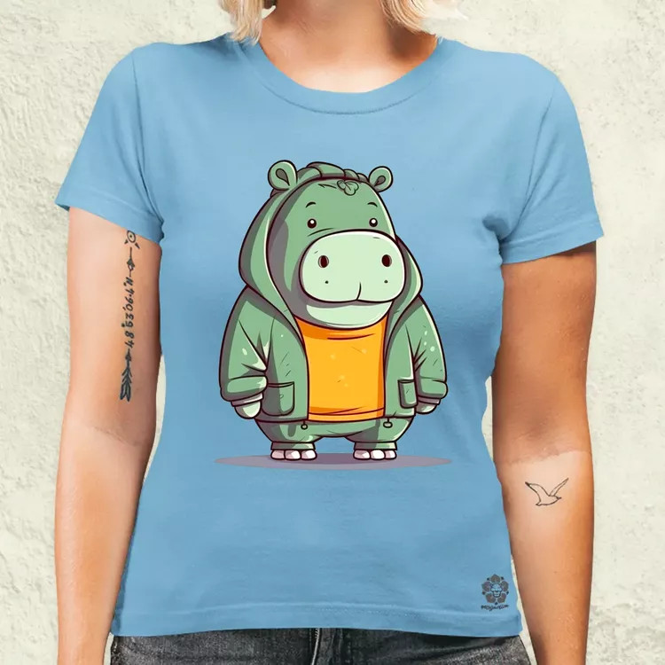 Cuki hippo v3 női póló