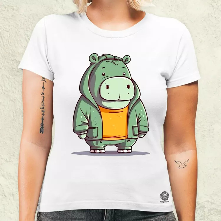 Cuki hippo v3 női póló