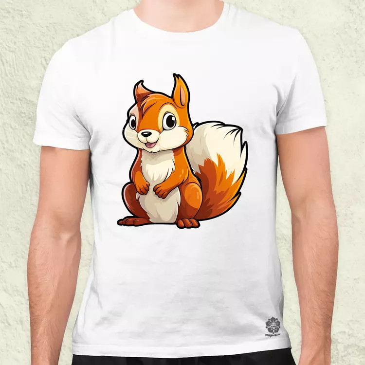 Cuki mókus v4 férfi póló