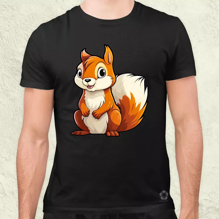Cuki mókus v4 férfi póló