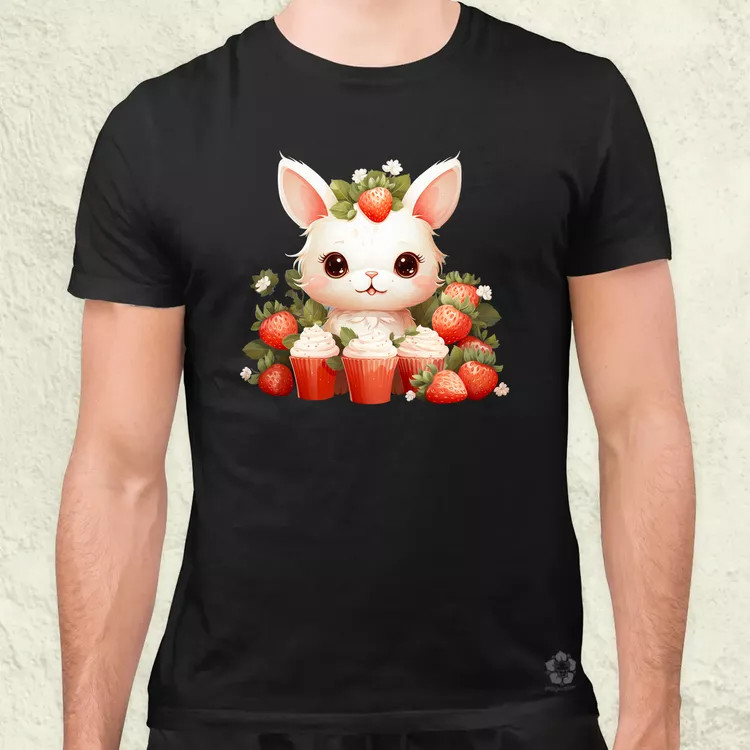 Cuki nyuszi sütikkel v3 férfi póló