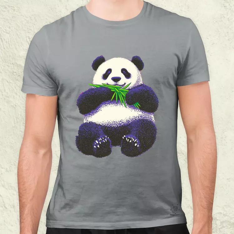 Cuki panda eszik v2 férfi póló