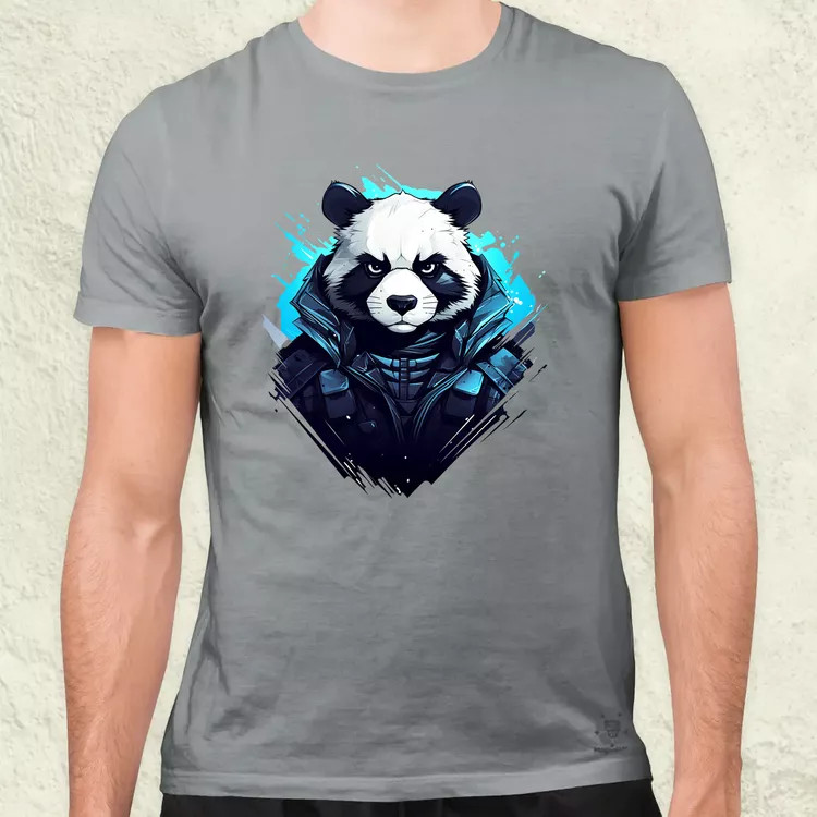 Cyberpunk panda v1 férfi póló