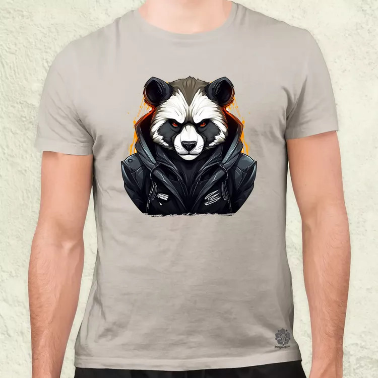 Cyberpunk panda v2 férfi póló