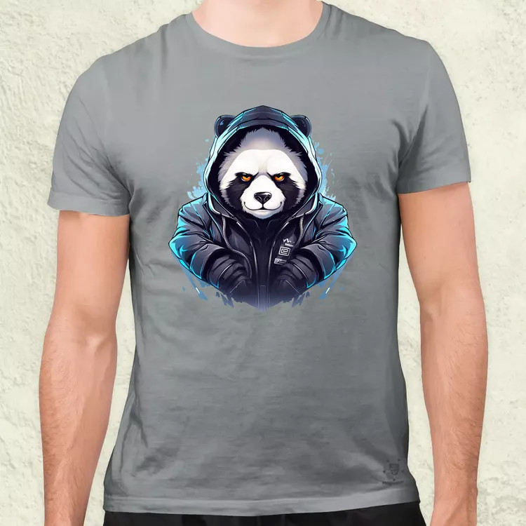 Cyberpunk panda v3 férfi póló