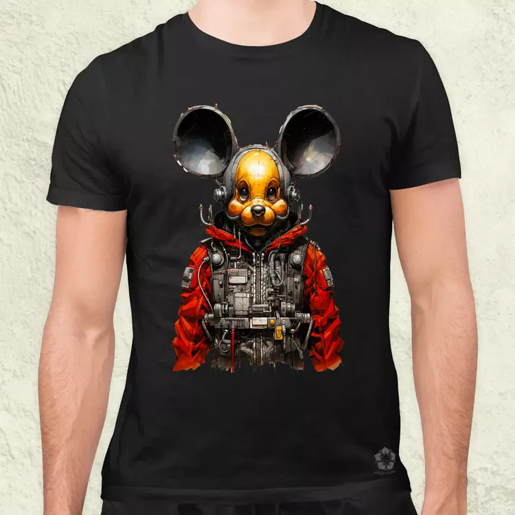 Cybrpunk Mickey férfi póló