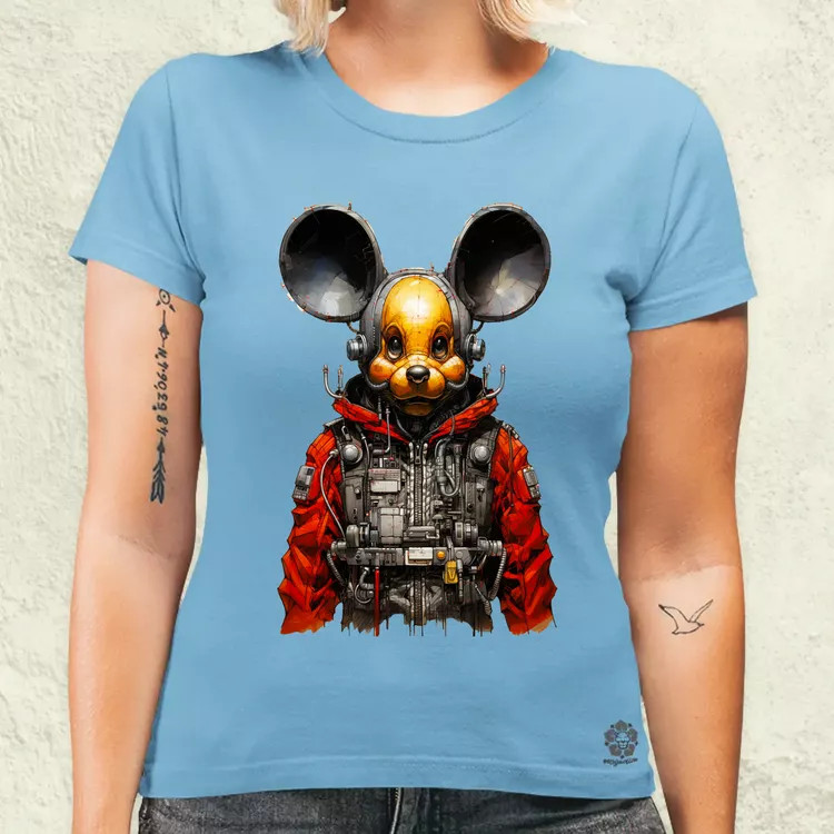 Cybrpunk Mickey női póló