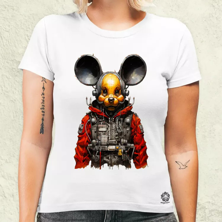 Cybrpunk Mickey női póló