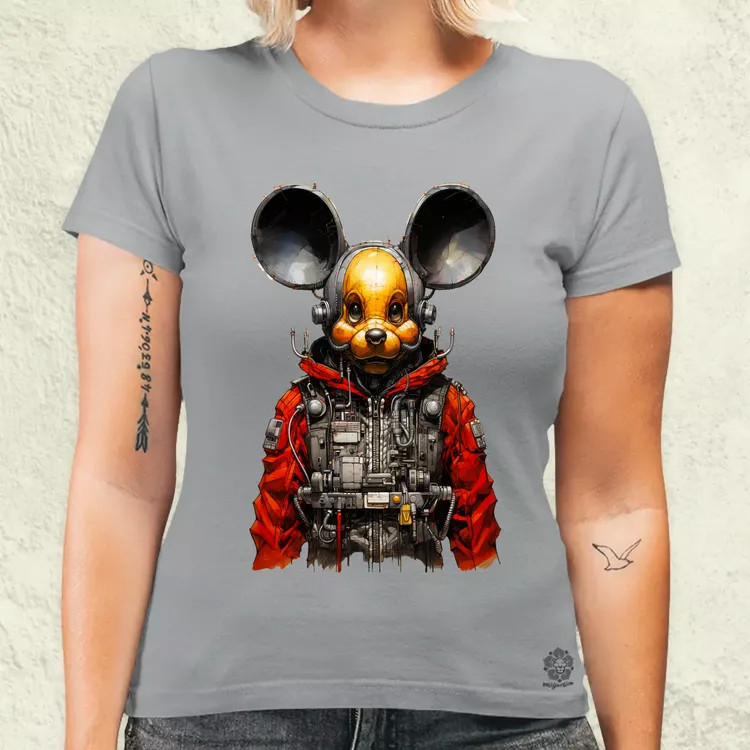 Cybrpunk Mickey női póló