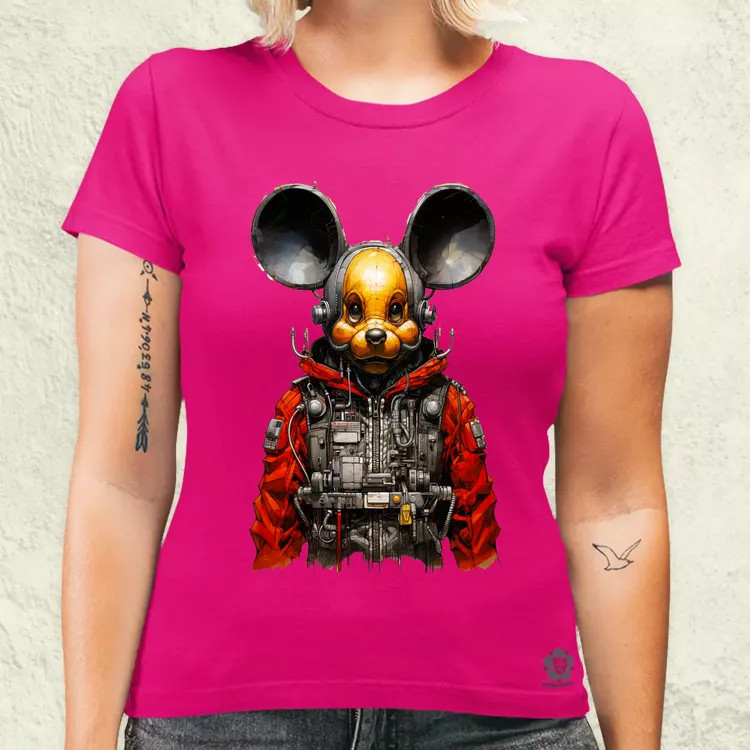 Cybrpunk Mickey női póló