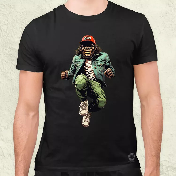 Deszkás gorilla v3 férfi póló