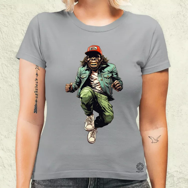 Deszkás gorilla v3 női póló