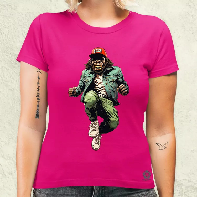 Deszkás gorilla v3 női póló