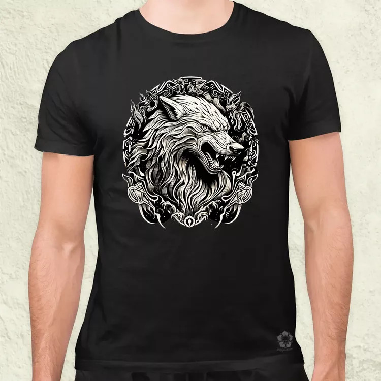 Fenrir amulett v1 férfi póló