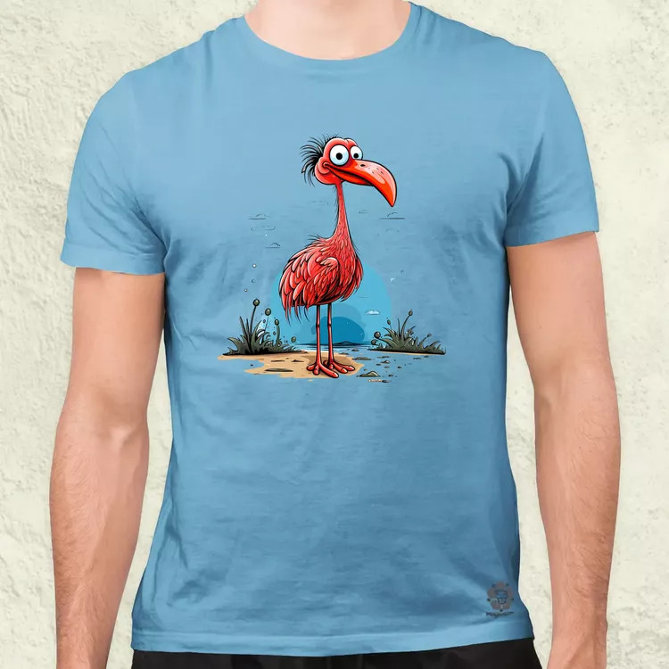 Flamingó nyaral v3 férfi póló