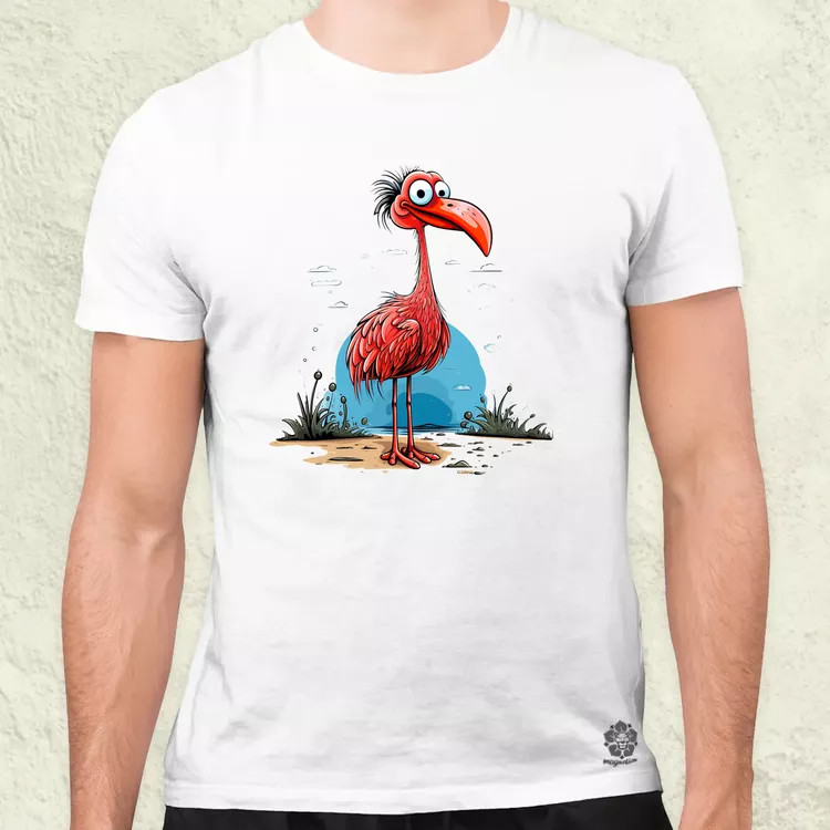 Flamingó nyaral v3 férfi póló