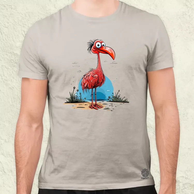 Flamingó nyaral v3 férfi póló