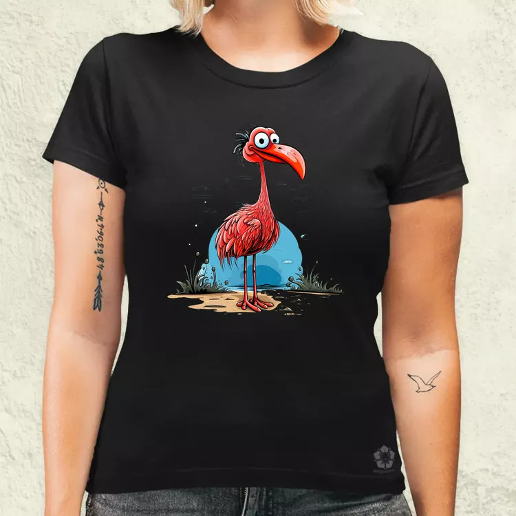 Flamingó nyaral v3 női póló