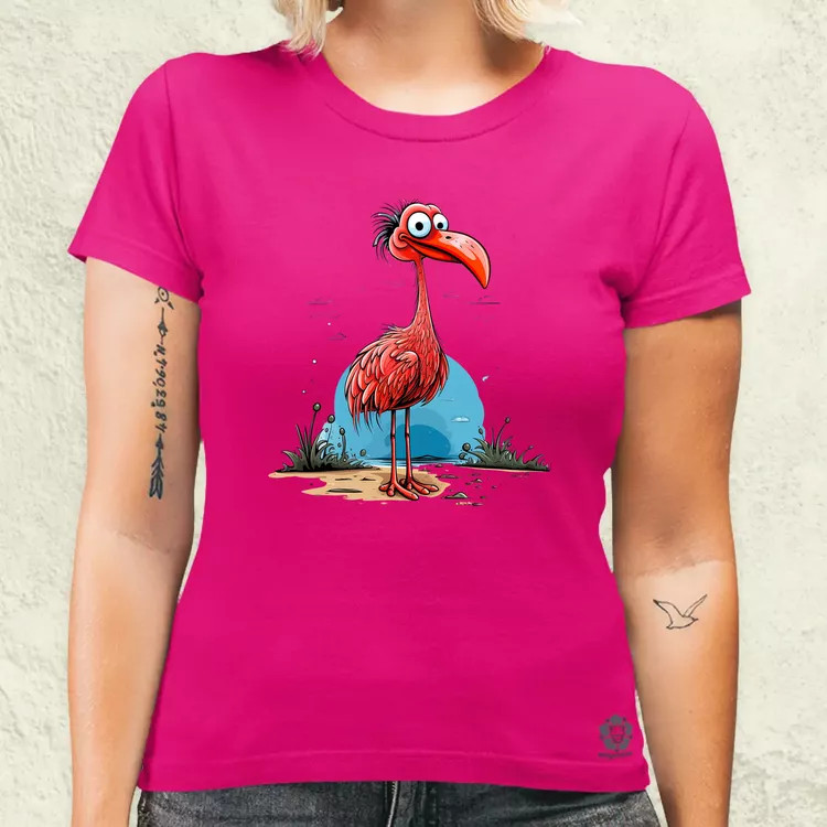 Flamingó nyaral v3 női póló