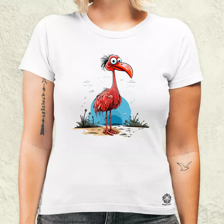 Flamingó nyaral v3 női póló
