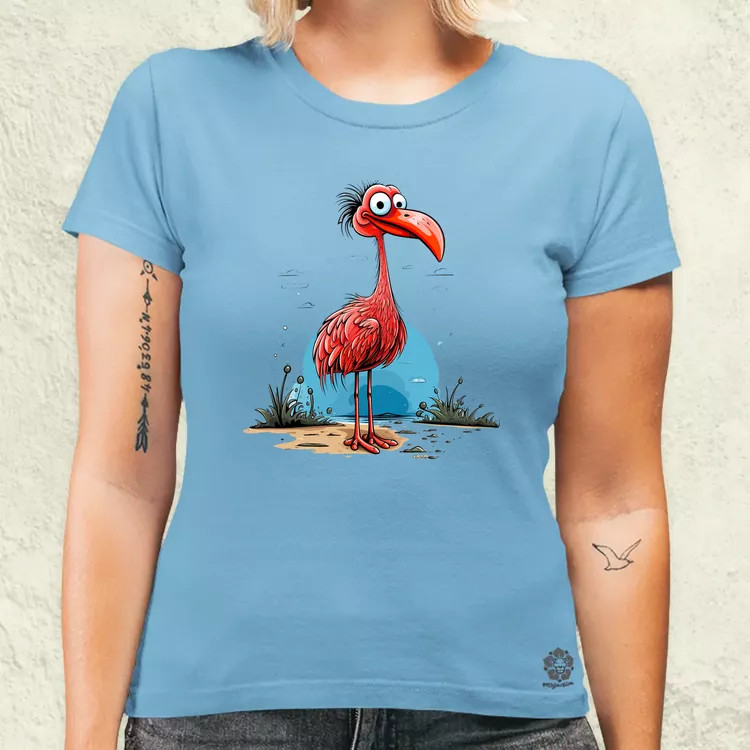 Flamingó nyaral v3 női póló