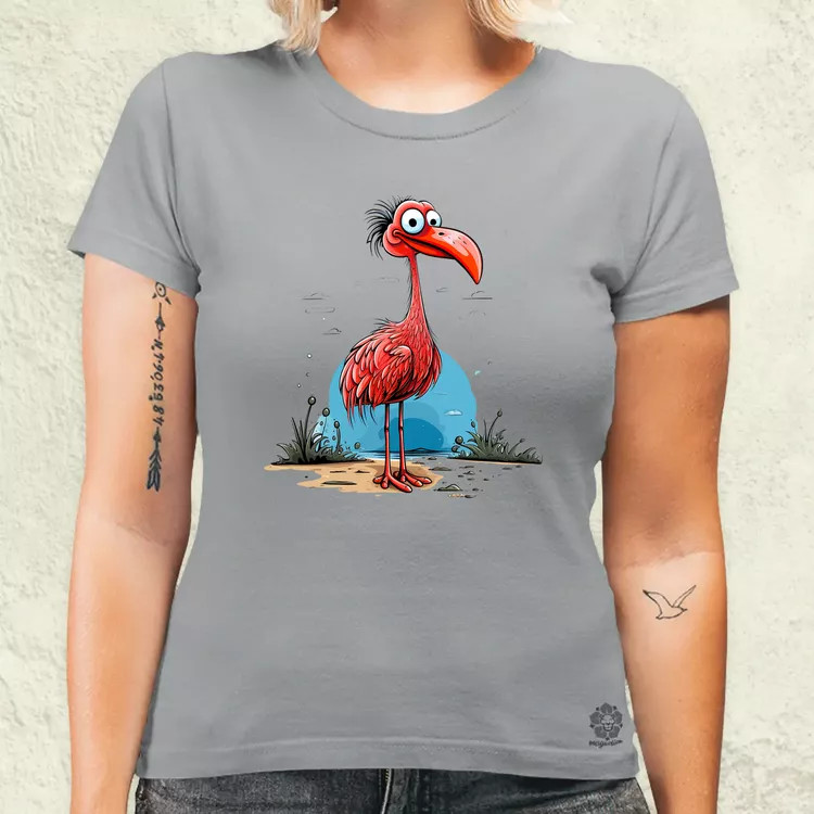 Flamingó nyaral v3 női póló