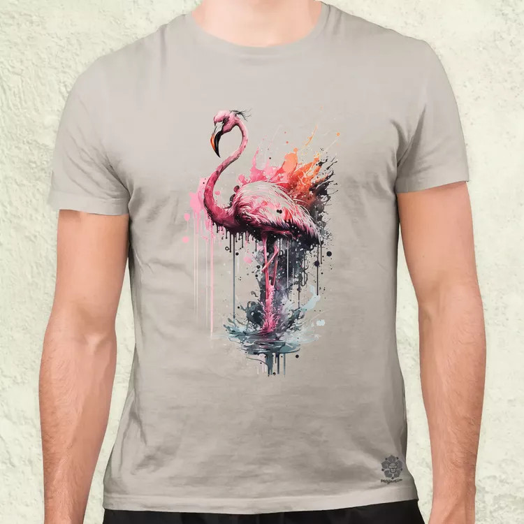Flamingó v2 férfi póló