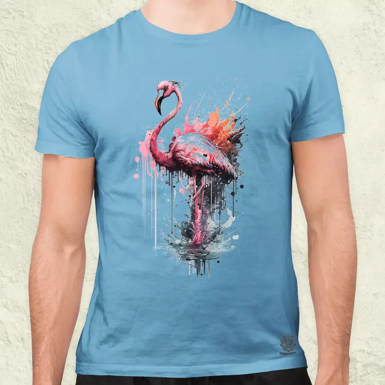 Flamingó v2 férfi póló