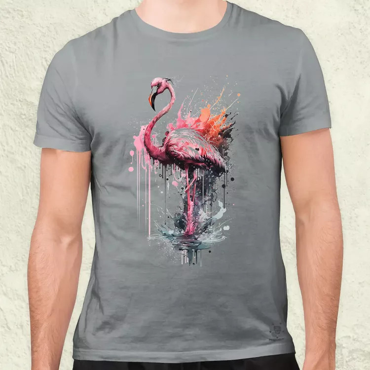 Flamingó v2 férfi póló