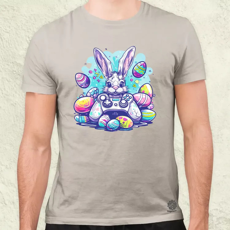 Gamer nyuszi v3 férfi póló