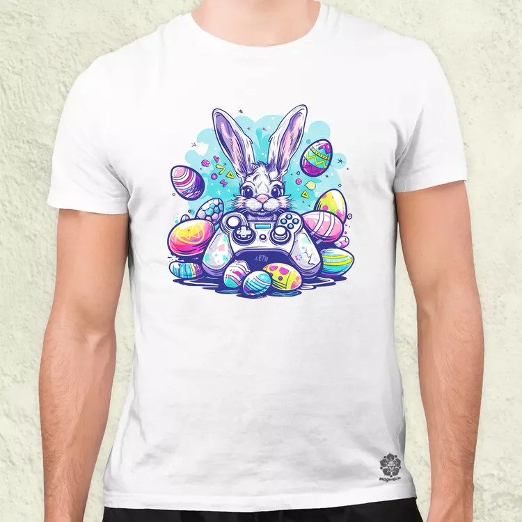 Gamer nyuszi v3 férfi póló