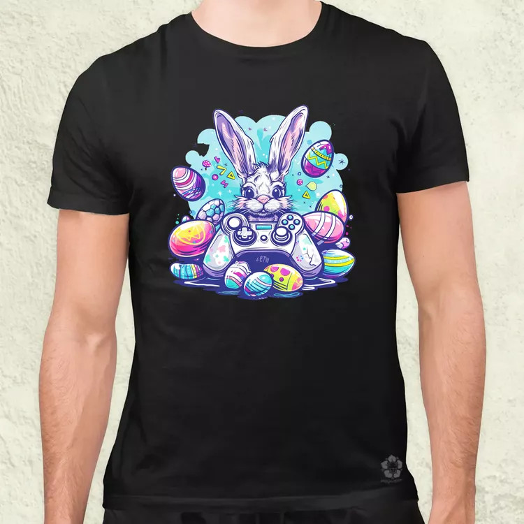 Gamer nyuszi v3 férfi póló